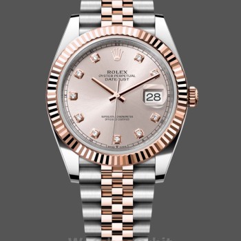 Replica Heren Rolex Datejust-m126331 0008, 41mm, Sundust Diamanten Jubileum, Sundust Diamanten Wijzerplaat