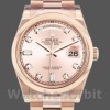 Replica Rolex Day-Date 36mm voor heren-118205-Roze wijzerplaat met diamant