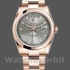 Replica Rolex Day-Date 36mm unisex-118205-Rose Gold-Grey Dial Grijs