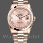 Replica Rolex Day-Date 36mm unisex-118205-Rose Gold-Pink Dial-Automatic Roze