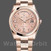 Replica Rolex Day-Date 36mm unisex-118205-Rose Gold-Pink Jubilee Diamond Dial Roze