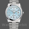 Replica Rolex Day-Date 36mm Unisex-118206-Ice Blue-Diamonds Dial Ijsblauw