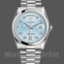 Replica Rolex Day-Date 36mm Unisex-118206-Ice Blue-Diamonds Dial Ijsblauw