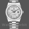 Replica Rolex Day-Date 36mm Unisex-118206-Meteoriet Grijze Wijzerplaat