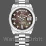 Replica Rolex Day-Date 36mm Unisex-118206-Parelmoer-Zwarte Wijzerplaat MOP