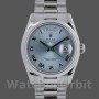Replica Rolex Day-Date 36mm Unisex-118206-Platinum-Ice Blue Dial Ijsblauw