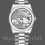 Replica Rolex Day-Date 36mm unisex-118206-platina-wit parelmoer-diamant wijzerplaat MOP