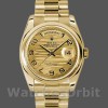 Replica Rolex Day-Date 36mm voor heren-118208-Arabisch cijfer Golf-Champagne Wijzerplaat Champagne