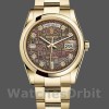Replica Rolex Day-Date 36mm Unisex-118208-Zwarte Parelmoer-Diamant wijzerplaat MOP
