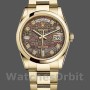 Replica Rolex Day-Date 36mm Unisex-118208-Zwarte Parelmoer-Diamant wijzerplaat MOP