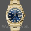 Replica Rolex Day-Date 36mm Unisex-118208-Blue Diamond Dial Blauw