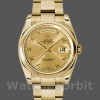 Replica Rolex Unisex's Day-Date 36mm Unisex-118208-Champagne wijzerplaat-Arabische cijfers Uurmarkeringen-Geel Goud Champagne