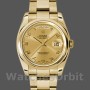 Replica Rolex Unisex's Day-Date 36mm Unisex-118208-Champagne wijzerplaat-Arabische cijfers Uurmarkeringen-Geel Goud Champagne