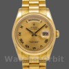 Replica Rolex Day-Date 36mm voor heren-118208-Champagne wijzerplaat-Romeinse cijfers Champagne