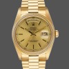 Replica Rolex Day-Date 36mm voor heren-118208-Champagne wijzerplaat-Gouden indexen-Geel goud
