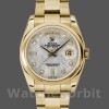 Replica Rolex Day-Date 36mm voor heren-118208-Meteoriet Grijs-Diamant wijzerplaat Grijs