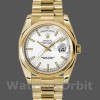 Replica Rolex Day-Date 36mm unisex-118208-Witte wijzerplaat Wit