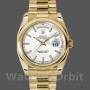 Replica Rolex Day-Date 36mm unisex-118208-Witte wijzerplaat Wit