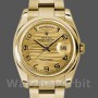 Replica Rolex Day-Date 36mm voor heren-118208 Geelgoud-Arabisch cijfer Golf-Kampagne wijzerplaat Champagne