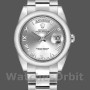 Replica Rolex Day-Date 36mm Unisex-118209-Zilver Romeinse cijfers Wijzerplaat-Automatisch Zilver