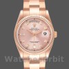 Replica Rolex Day-Date 36mm voor dames-118235-Evergoud-Roze Diamanten Wijzerplaat