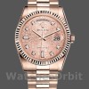 Replica Rolex Day-Date 36mm Dames-118235-Everose Goud-Roze Jubileum Wijzerplaat Roze Jubileum