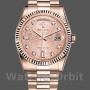 Replica Rolex Day-Date 36mm Dames-118235-Everose Goud-Roze Jubileum Wijzerplaat Roze Jubileum