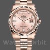 Replica Rolex Day-Date 36mm Dames-118235-Roze Diamanten Wijzerplaat