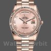 Replica Rolex Day-Date 36mm voor dames-118235-Roze Romeinse cijfers wijzerplaat