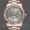 Replica Rolex Day-Date 36mm unisex-118235-Rhodium Grey Dial-Rose Gold Rhodium Grey