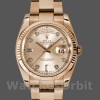 Replica Rolex Day-Date 36mm Unisex-118235-Rose Gold-Champagne Diamond Dial Champagne