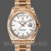 Replica Rolex Day-Date 36mm unisex-118235-Witte wijzerplaat Wit