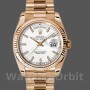 Replica Rolex Day-Date 36mm unisex-118235-Witte wijzerplaat Wit