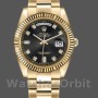 Replica Rolex Day-Date 36mm Heren-118238-Zwarte Diamanten Wijzerplaat Zwart