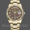 Replica Rolex Day-Date 36mm unisex-118238-zwart MOP-diamant wijzerplaat MOP