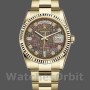 Replica Rolex Day-Date 36mm unisex-118238-zwart MOP-diamant wijzerplaat MOP