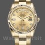 Replica Rolex Day-Date 36mm voor heren-118238-Champagne-Diamant Dial Champagne