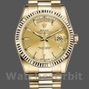 Replica Rolex Day-Date 36mm voor heren-118238-Gegolfde lunette-Kampagne wijzerplaat Champagne