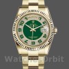 Replica Rolex Day-Date 36mm Unisex-118238-Green Diamond Pave Dial Groen