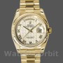 Replica Rolex Day-Date 36mm Unisex-118238-Ivory Dial-Fluted Bezel Ivoor