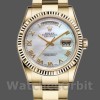 Replica Rolex Day-Date 36mm unisex-118238-Wit MOP-Romeinse wijzerplaat MOP