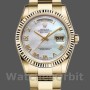 Replica Rolex Day-Date 36mm unisex-118238-Wit MOP-Romeinse wijzerplaat MOP