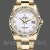 Replica Rolex Day-Date 36mm Unisex-118238-Witte Romeinse cijfers Wijzerplaat Wit<br />