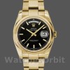 Replica Rolex Day-Date 36mm Heren-118238 Geelgoud-Zwarte Wijzerplaat/Roestvrij Staal Zwart