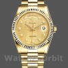 Replica Rolex Day-Date 36mm Unisex-118238 Geelgoud-Champagne Jubileum Diamond Dial Champagne
