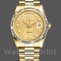 Replica Rolex Day-Date 36mm Unisex-118238 Geelgoud-Champagne Jubileum Diamond Dial Champagne