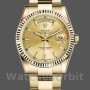 Replica Rolex Day-Date 36mm Unisex-118238 Geelgoud-Splinterglas-Kampagnekleurige Wijzerplaat Luxe