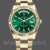 Replica Rolex Day-Date 36mm unisex-118238 Geelgoud-Groene wijzerplaat Groen