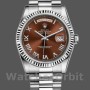 Replica Rolex Day-Date 36mm Unisex-118239-Chocolate Brown Dial Bruin