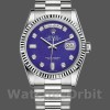 Replica Rolex Day-Date 36mm unisex-118239-Diamond-Lapis Lazuli Blue Dial Blauw